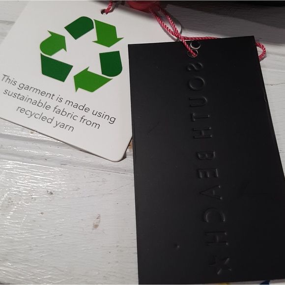 South beach mix and match knot bandeau bikini top size 4 small black - Picture 5 of 5